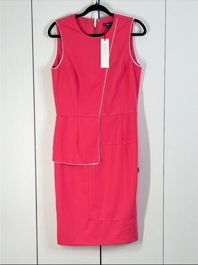 NORA  GARDNER New York NWT Pink Salmon Sleeveless Knee Length